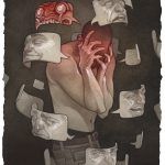Masks. Ilustración de Wylie Beckert. El yo y el mi de George H. Mead.