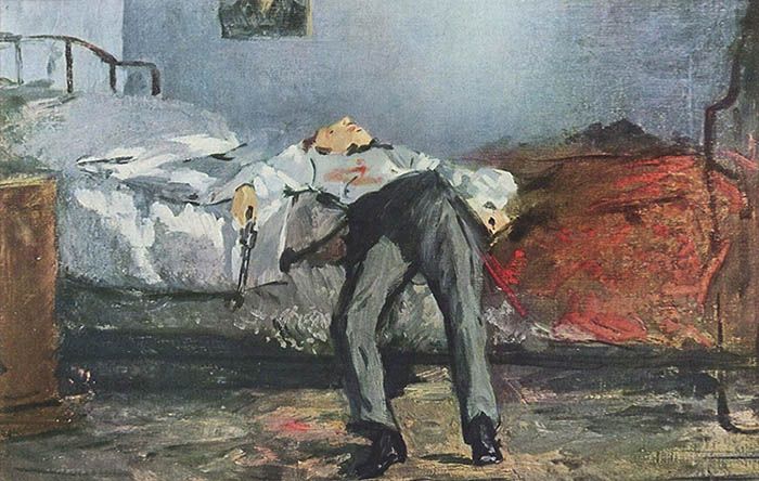 Edouard Manet - Le Suicidé. Artículo sobre el silencio y el tabú del suicidio