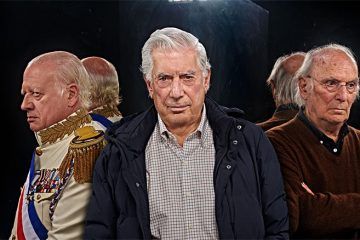 Juan Echanove, Mario Vargas Llosa y Carlos Saura. La fiesta del chivo. Teatro