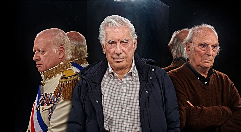 Juan Echanove, Mario Vargas Llosa y Carlos Saura. La fiesta del chivo. Teatro