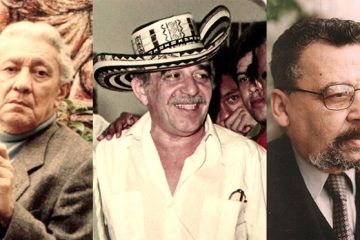Retrato de Rojas Herazo, Gabriel García Márquez y Germán Espinosa. Análisis sobre la novela del Caribe Colombiano. Literatura en Cultugrafía