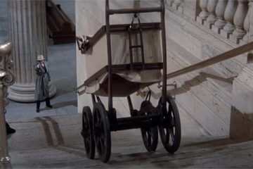Fotograma de la celebre escena de Los intocables de Elliot Ness (1987) de Brian de Palma. Cultugrafía, crítica cinematográfica y literaria. Difusión cultural.