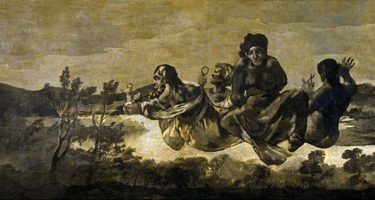 Atropos (1819-1823), de Francisco de Goya. Imagen destacada del artículo Estética y contexto: la experiencia artística plena.