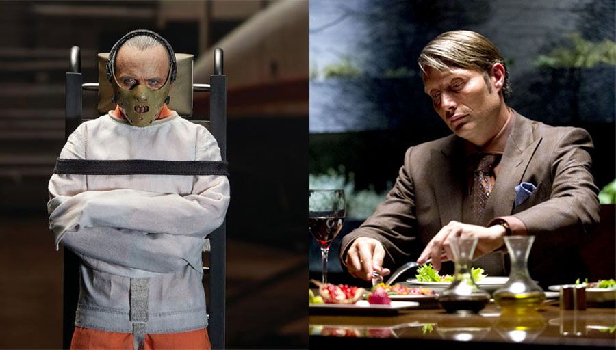Anthony Hopkins y Mads Mikkelsen encarnan a Hannibal Lecter. Cine y series en Cultugrafía