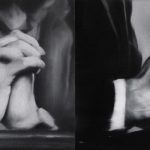 Mal Poder (2022), de Arturo Méndez. Políptico expuesto en la White Lab de Madrid. Utilizada para ilustrar el artículo de cultugrafía que habla sobre el arte conceptual en contraposición al arte kitsch.