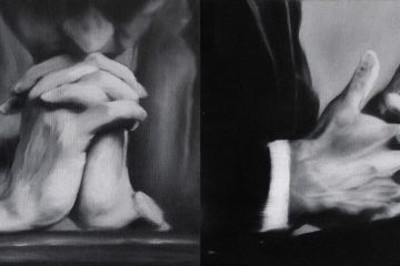 Mal Poder (2022), de Arturo Méndez. Políptico expuesto en la White Lab de Madrid. Utilizada para ilustrar el artículo de cultugrafía que habla sobre el arte conceptual en contraposición al arte kitsch.