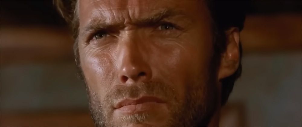 Clint Eastwood en El bueno, el feo y el malo (Sergio Leone, 1966). Repaso del género western, películas de vaqueros, cine del oeste.