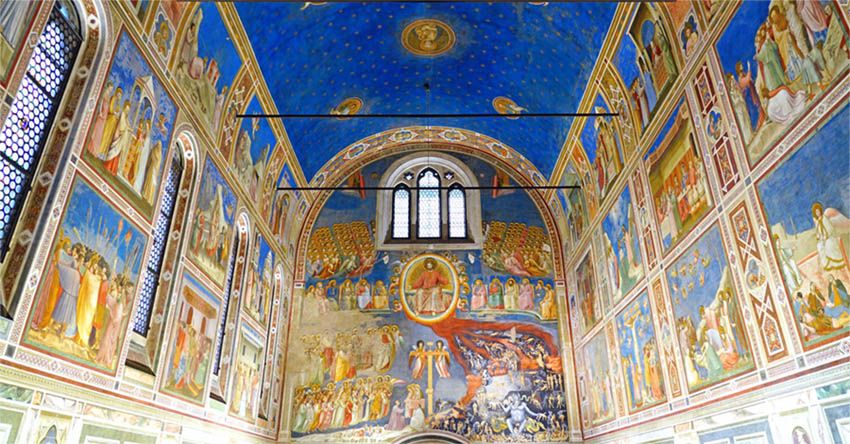 Capilla de los Scrovegni. obra de Giotto. Padua