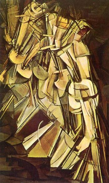 Desnudo bajando una escalera nº2 (Duchamp, 1912). Artículo que reflexiona sobre el tiempo. La vida es hoy, de Henri Bergson a Carlos Fraga.