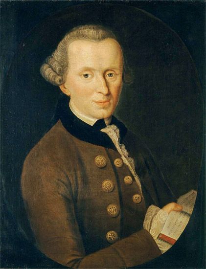 Immanuel Kant (1768). Obra del artista Johann Gottlieb Becker.