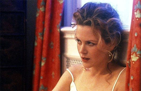 Alice (Nicole Kidman) en la larga secuencia en la que narra a su marido Bill (Tom Cruise) una fantasía sexual que tuvo con otro hombre. Perfecta secuencia tanto en fondo como en forma, hipnótica, con el acompañamiento de la música de Jocelyn Pook, y los planos y contraplanos de unos magníficos Kidman y Cruise. Eyes Wide Shut de Stanley Kubrick