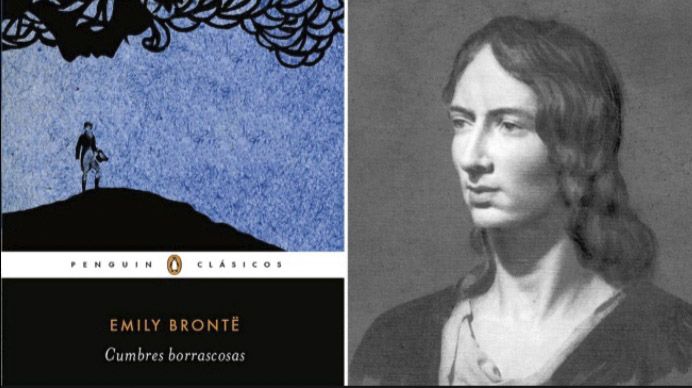 Cumbres borrascosas, Emily Brontë (1847). Nóvela escrita bajo el pseudónimo de Ellis Bell. Es una obra reconocida como un clásico de la literatura occidental y su estructura narrativa fue muy alabada en su época.