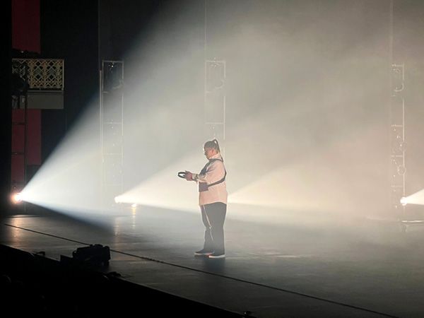 La actriz María Jesús Baeza durante la Cría cuerdos, obra teatral producida por Cía Deconnné. Crítica teatral. Artes escénicas. Cultugrafía, difusión y crítica cultural.