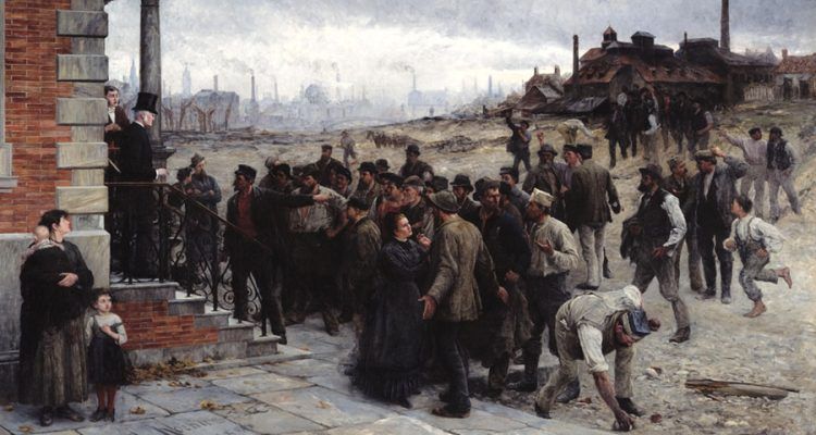 The Strike, La huelga (Robert Koehler, 1886). Pensamiento crítico en cultugrafía. Difusión de la cultura