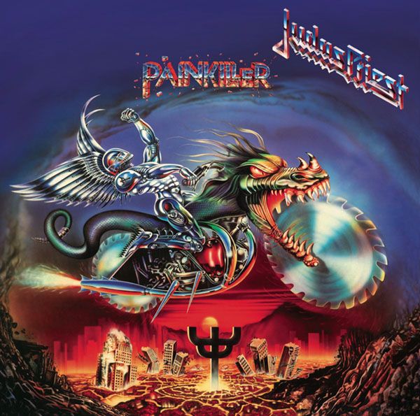 Portada del álbum Painkiller de Judaspriest. Análisis musical en Cultugrafía, difusión y crítica cultural. Repaso a la historia el heavy metal.