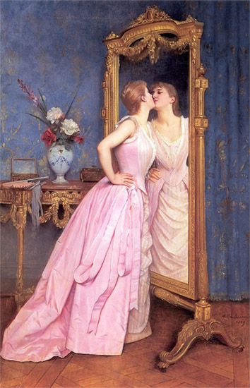 Vanidad. Auguste Toulmouche. 1889