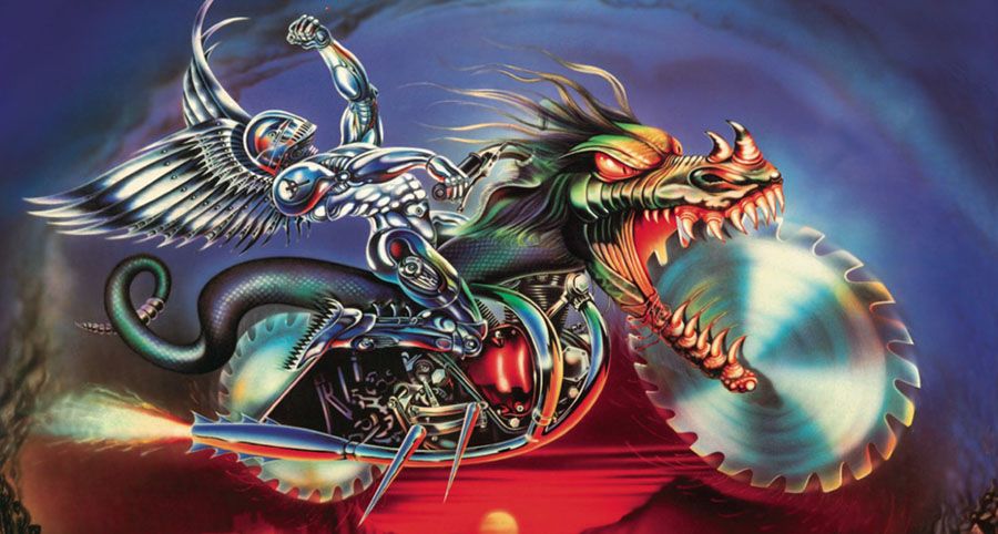 Portada álbum Painkiller de Judas Priest. El heavy metal clásico, revolucionario y más auténtico.