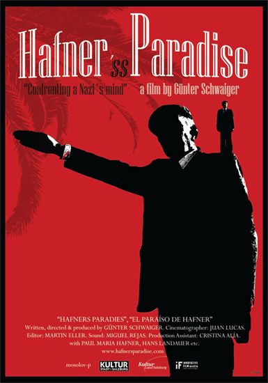 Cartel cine documental El paraíso de Hafner de Günter Schwaiger, (2007)