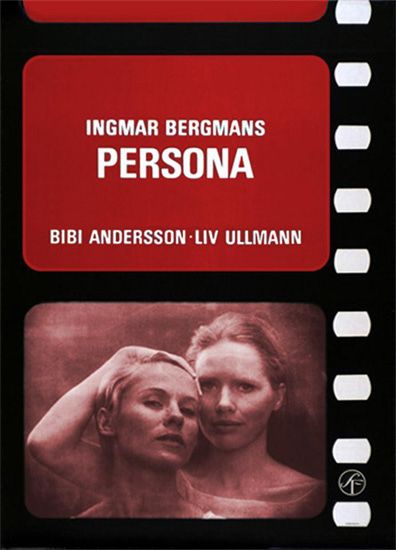 Uno de los carteles de Persona (1966), de Ingmar Bergman.