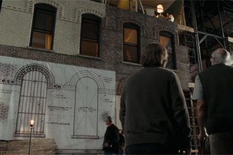 Un fotograma de la película Synecdoche, New York (2008), de Charlie Kaufman. Cultugrafía, difusión y crítica cultural.