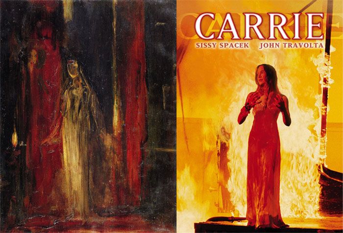 Lady Macbeth se convierte en un símbolo de la mujer perversa y manipuladora, comoen la pintura de Gustave Moreau en 1851, transformada con sus poderes místicos en la Carrie de Brian de Palma en 1976.