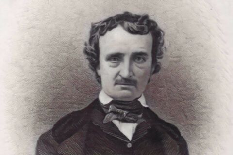 Retrato de Edgar Allan Poe. Dibujo