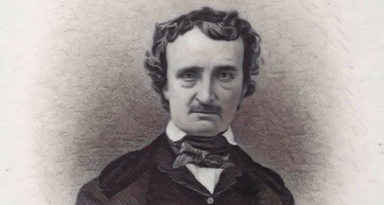 Retrato de Edgar Allan Poe. Dibujo