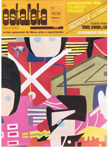La Estafeta Literaria. Revista quincenal de libros, artes y espectáculos. Año 1972, Nº 506. Fuente: AbeBooks.
