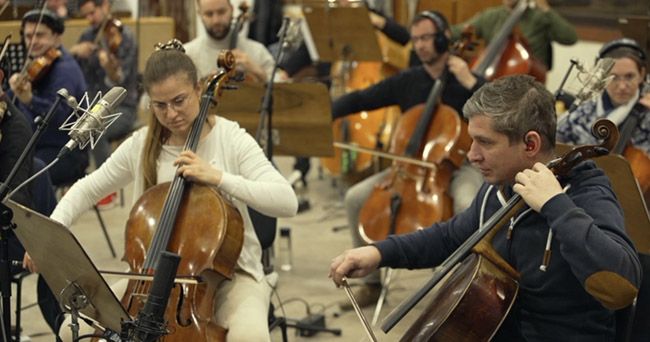 Componentes de la orquesta sinfónica de Budapest.