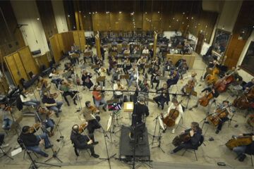 Orquesta Sinfónica de Budapest y Edu Vico grabando Alazán