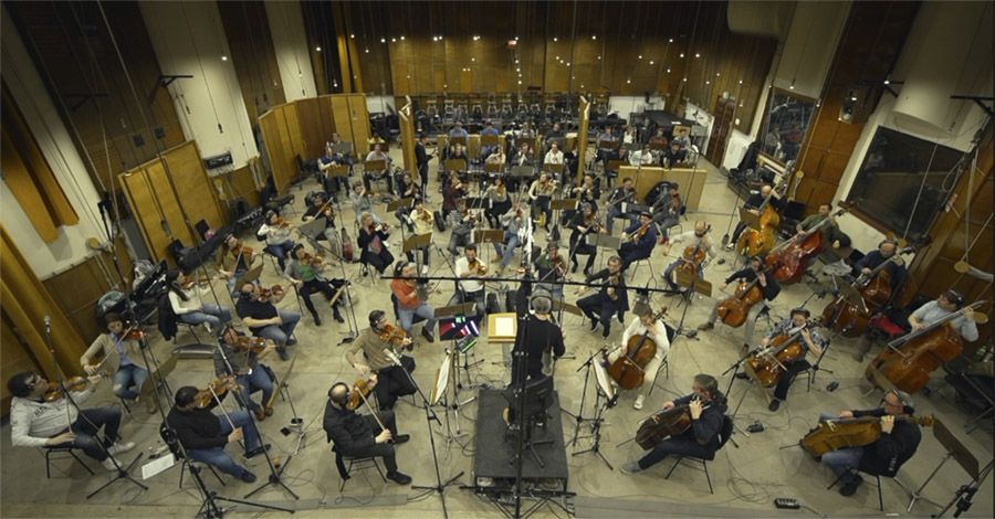 Orquesta Sinfónica de Budapest y Edu Vico grabando Alazán